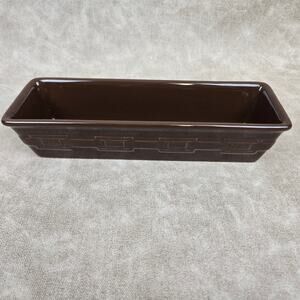 Longaberger Pottery Woven Traditions Chocolate Brown
